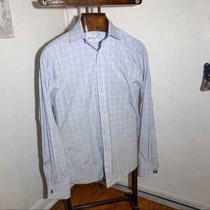 Charles Tyrwhitt French Cuff Shirt Checked Cotton